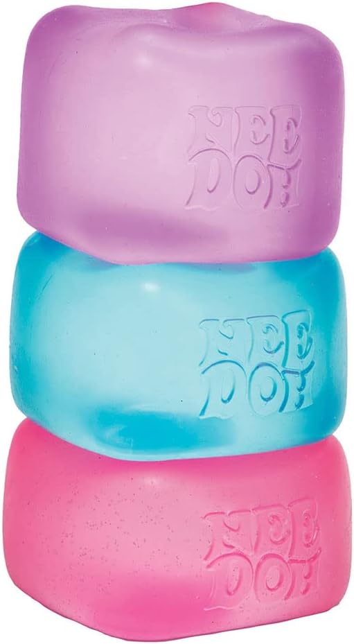 Needoh Squishy Authentic Nice Cube NEW HOT🔥VIRAL Squeeze Toy - Super Solid Squish - 2" Wide - Color May Vary