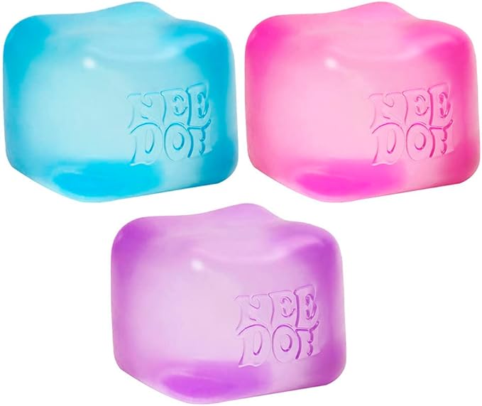 Needoh Squishy Authentic Nice Cube NEW HOT🔥VIRAL Squeeze Toy - Super Solid Squish - 2" Wide - Color May Vary